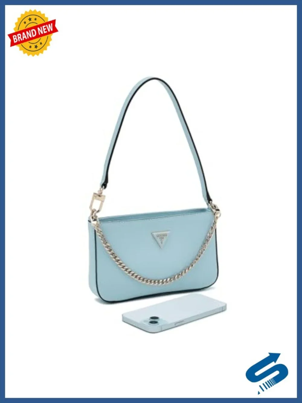 Mini Top Zip Shoulder Bag with Gold Hardware, Polyurethane Satchel